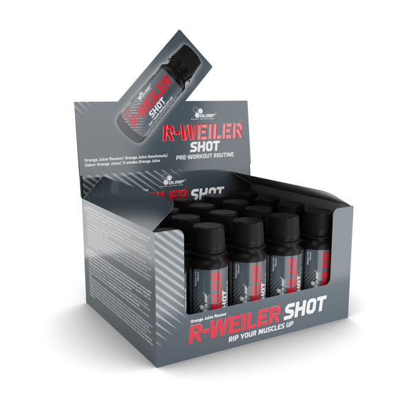 Enerģijai R-Weiler Shot Olimp Sport Nutrition box (20 x 60 ml) raging cola