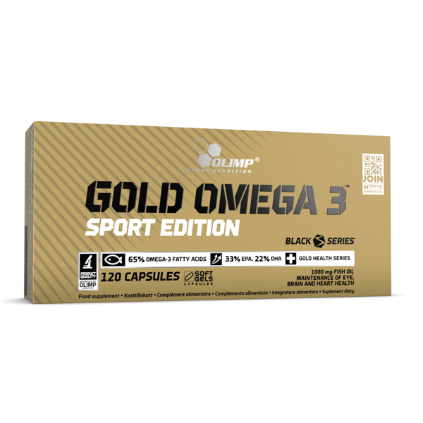Zivju eļļa, Olimp Sport Nutrition Gold Omega 3 sport edition, 120 kapsulu 